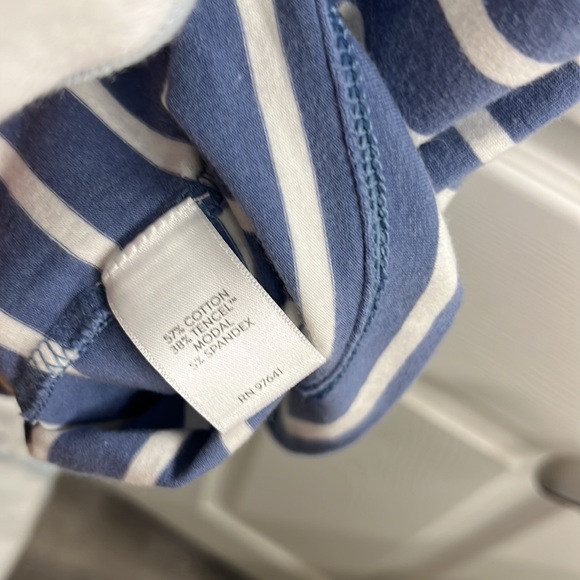 J. Jill cotton modal striped t-shirt dress - Picture 4 of 5